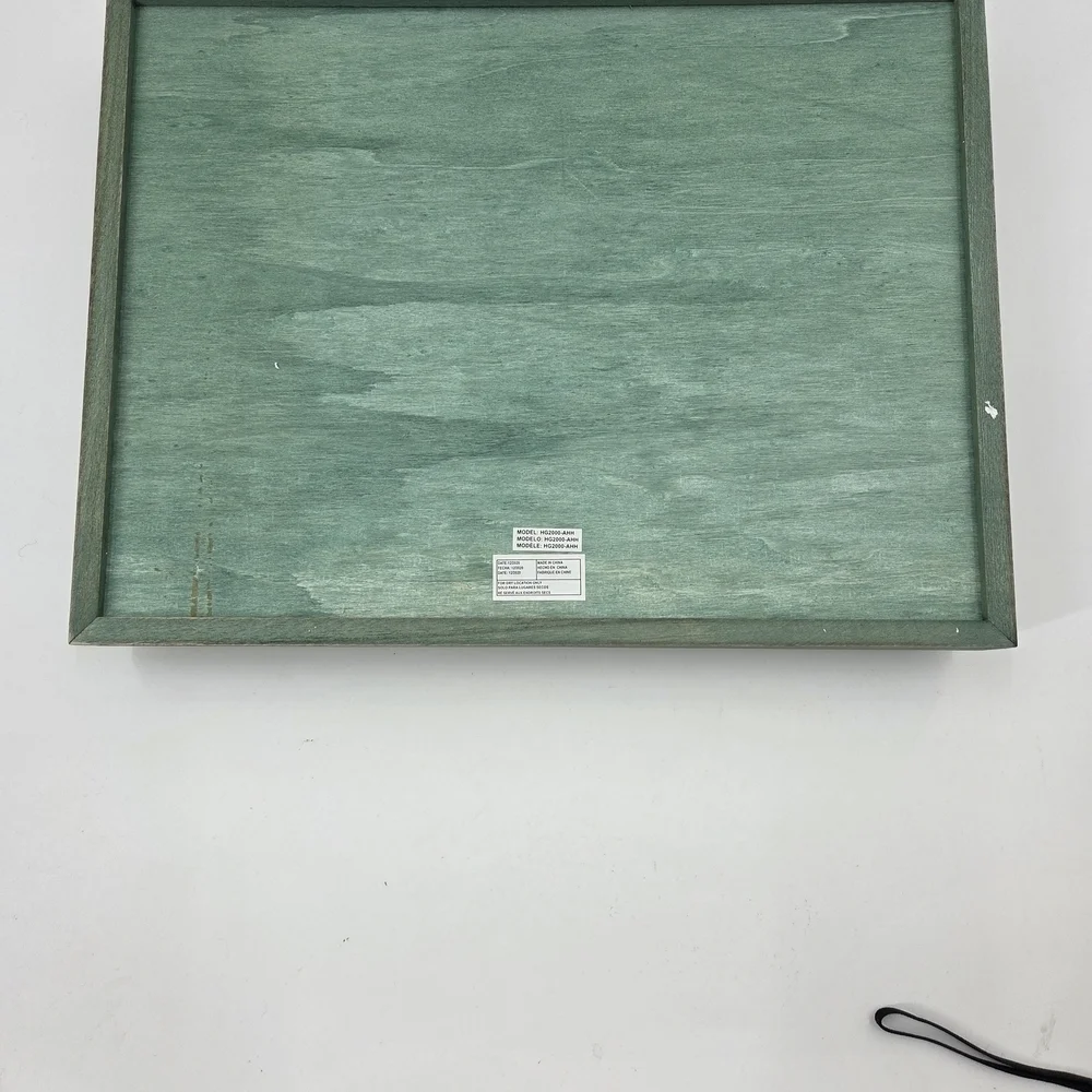 Green Wooden Happy Hour Serving Tray